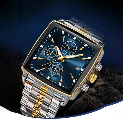 🎁2026 New Arrivals 52% OFF💥Men's Classic Square Dial Quartz Watch – Timeless & elegant – Durable band, perfect for daily or formal wear – reliable and stylish 🖤💼✨