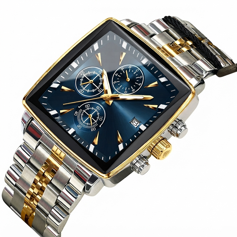 🎁2026 New Arrivals 52% OFF💥Men's Classic Square Dial Quartz Watch – Timeless & elegant – Durable band, perfect for daily or formal wear – reliable and stylish 🖤💼✨