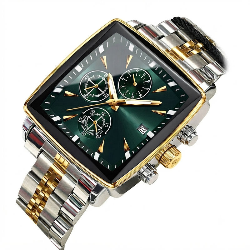 🎁2026 New Arrivals 52% OFF💥Men's Classic Square Dial Quartz Watch – Timeless & elegant – Durable band, perfect for daily or formal wear – reliable and stylish 🖤💼✨