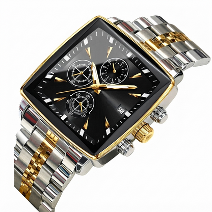 🎁2026 New Arrivals 52% OFF💥Men's Classic Square Dial Quartz Watch – Timeless & elegant – Durable band, perfect for daily or formal wear – reliable and stylish 🖤💼✨