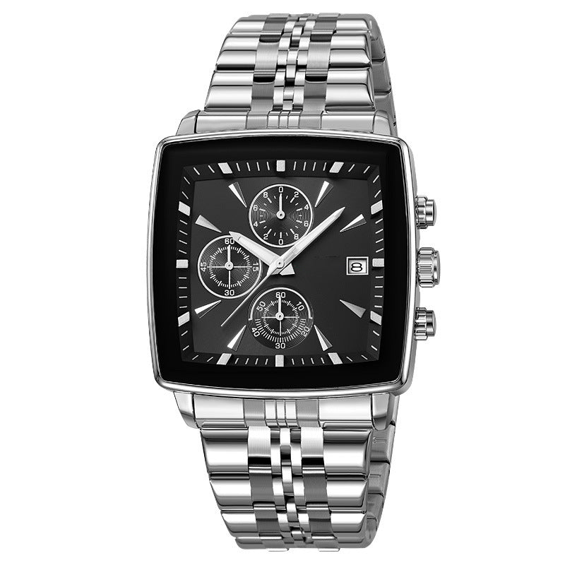 🎁2026 New Arrivals 52% OFF💥Men's Classic Square Dial Quartz Watch – Timeless & elegant – Durable band, perfect for daily or formal wear – reliable and stylish 🖤💼✨