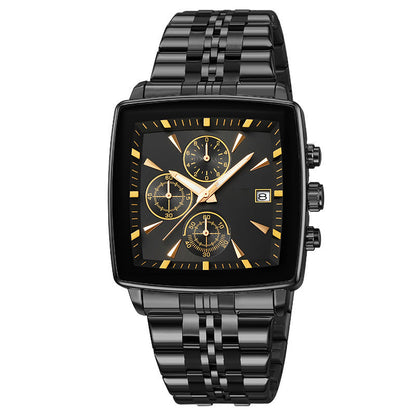 🎁2026 New Arrivals 52% OFF💥Men's Classic Square Dial Quartz Watch – Timeless & elegant – Durable band, perfect for daily or formal wear – reliable and stylish 🖤💼✨