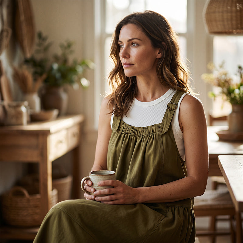 ⌛Limited-Time Offer-Women's Casual Overall Maxi Dress with Pockets