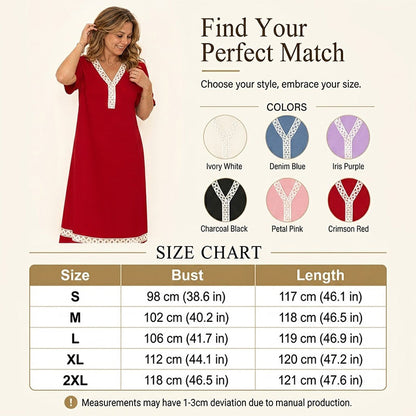 ⌛Limited-Time Offer-Women's Elegant Lace Splicing V-Neck Dress