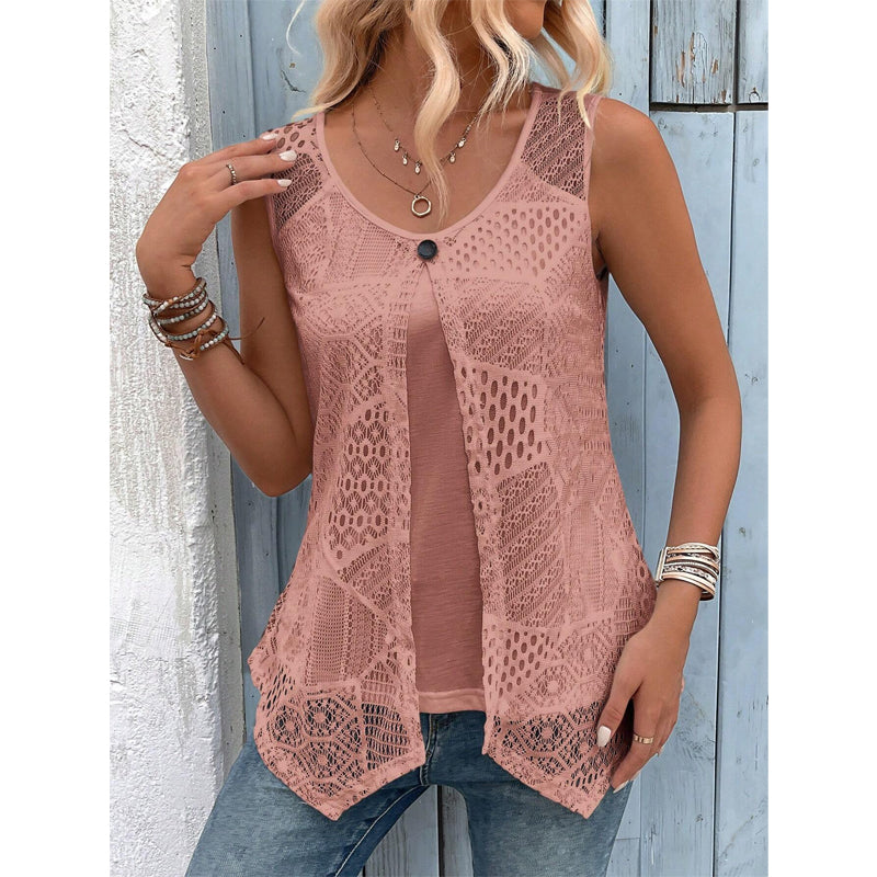 ⌛Limited-Time Offer-Women's Layered Lace Tank Top