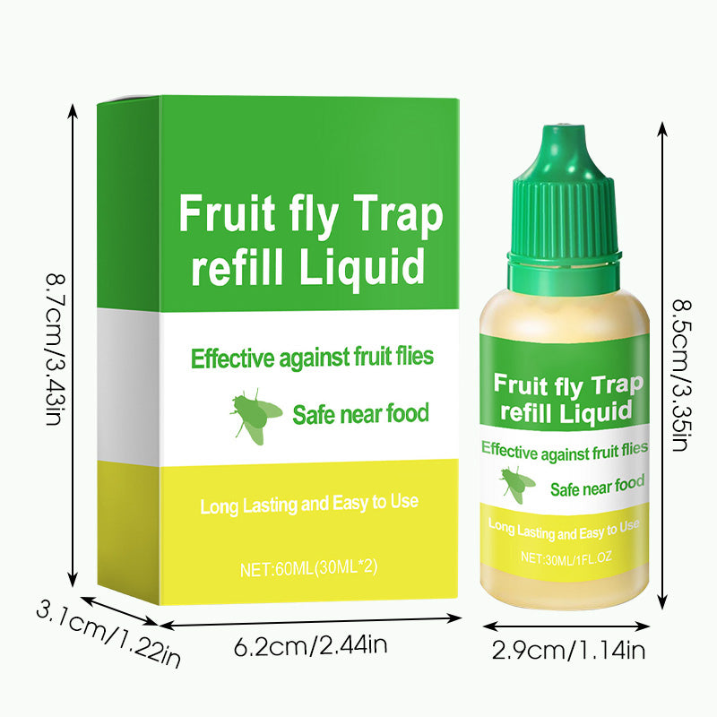 Fruit Fly Trap Refill Liquid Set for Indoors