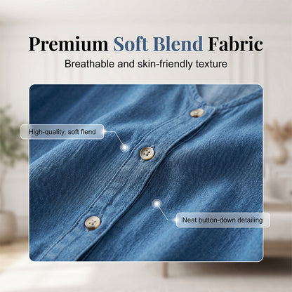 ⌛Limited-Time Offer-Women's V-Neck Single-Breasted Short-Sleeved Dress
