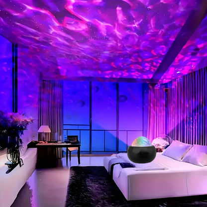 🌌✨ Aurora projector lamp – dynamic water ripple, USB, perfect for relaxation!