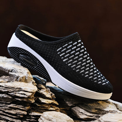 Women's Breathable Mesh Platform Slippers