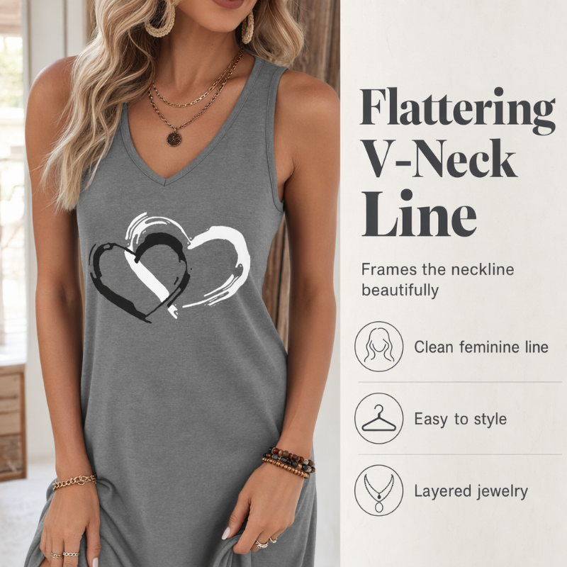 Women Sleeveless Loose Tank Dress