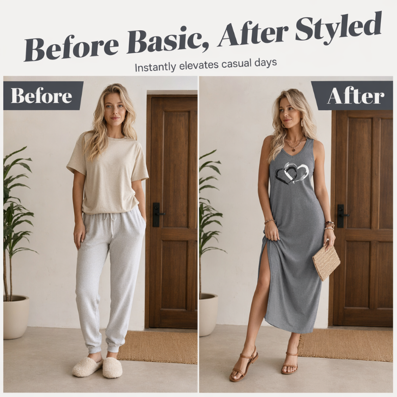 Women Sleeveless Loose Tank Dress