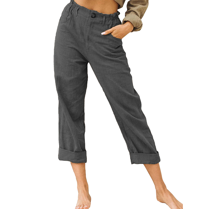 🔥New Arrivals & Special Offers-Women's Relaxed High-Waist Pants with Pockets