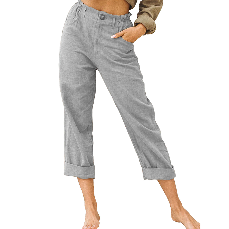 🔥New Arrivals & Special Offers-Women's Relaxed High-Waist Pants with Pockets