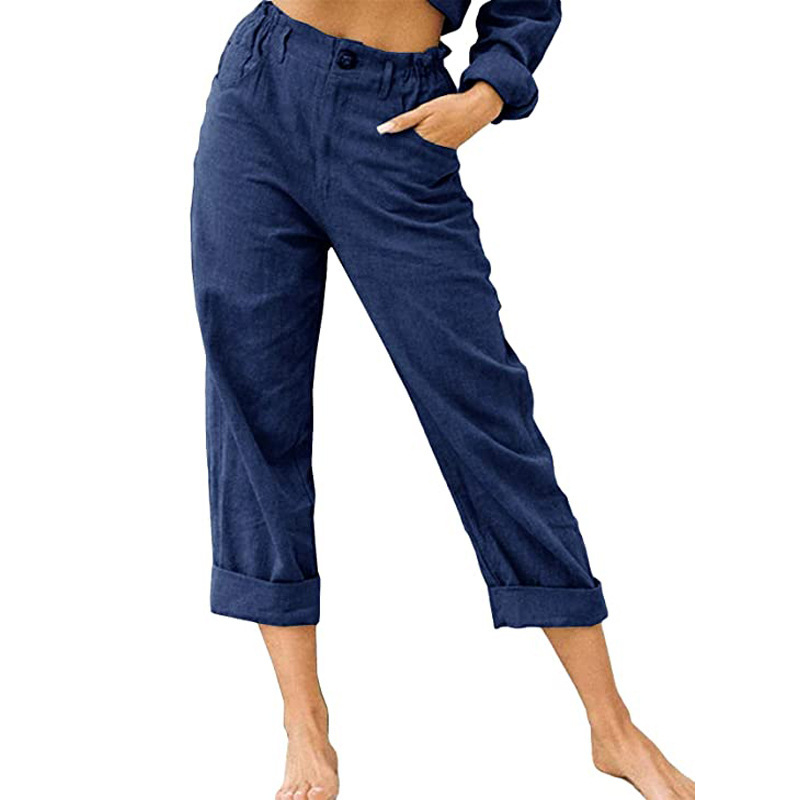 🔥New Arrivals & Special Offers-Women's Relaxed High-Waist Pants with Pockets