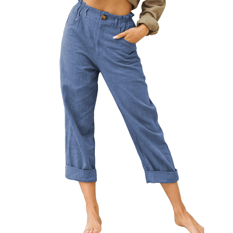 🔥New Arrivals & Special Offers-Women's Relaxed High-Waist Pants with Pockets