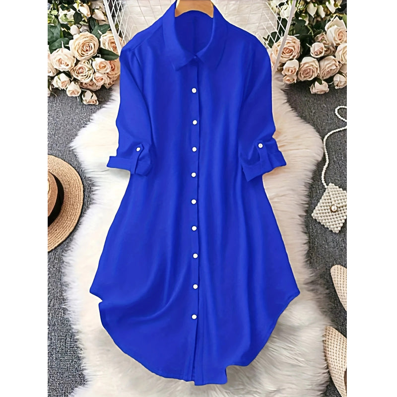 🎉 50% OFF! 👚 Viral Asymmetric Button-Up – Fluid Ease, Layering Perfection ✨