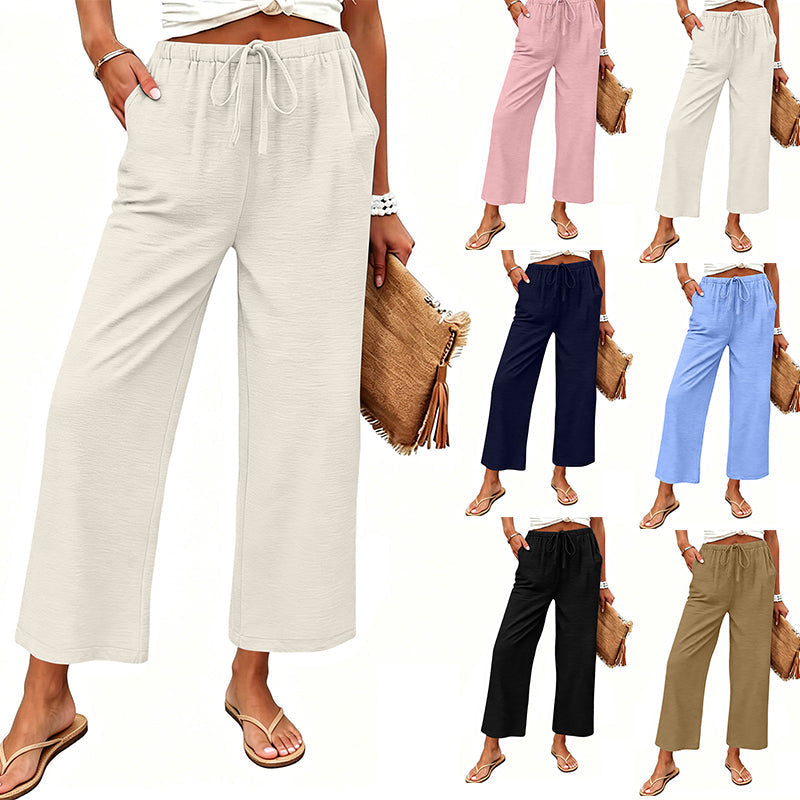 🔥New Arrivals & Special Offers-Women's Casual Wide-Leg Drawstring Pants