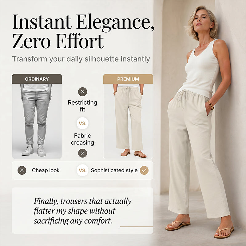 🔥New Arrivals & Special Offers-Women's Casual Wide-Leg Drawstring Pants