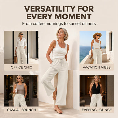 🔥New Arrivals & Special Offers-Women's Casual Wide-Leg Drawstring Pants