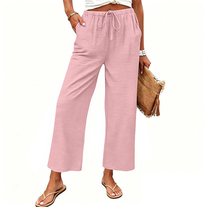 🔥New Arrivals & Special Offers-Women's Casual Wide-Leg Drawstring Pants
