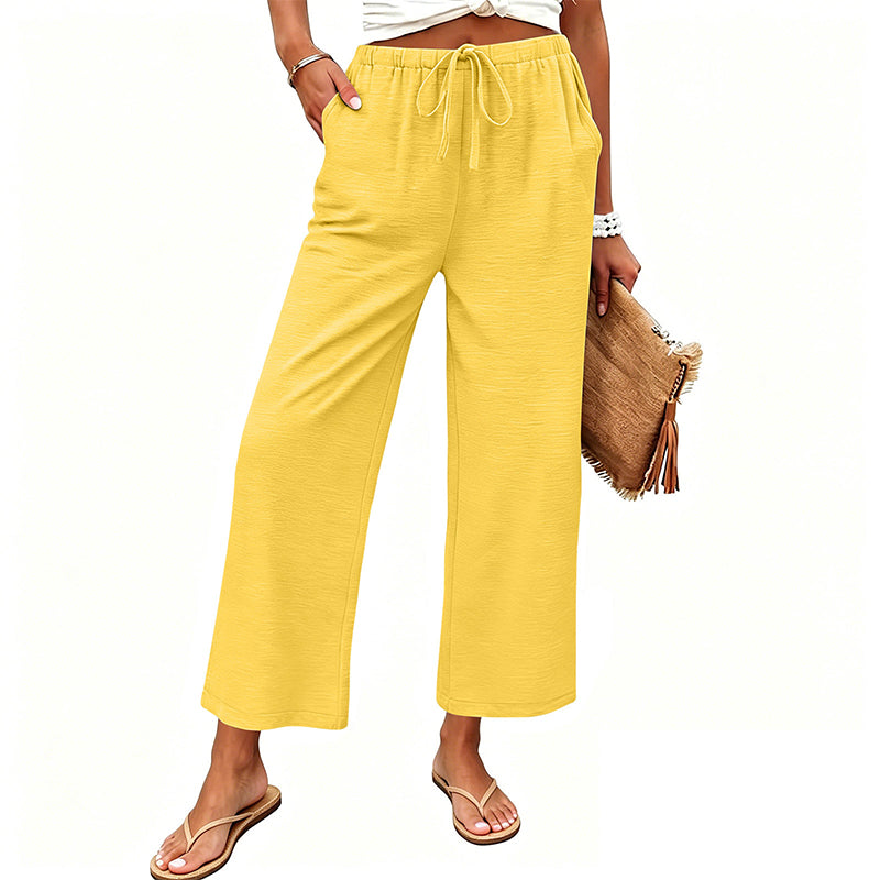 🔥New Arrivals & Special Offers-Women's Casual Wide-Leg Drawstring Pants