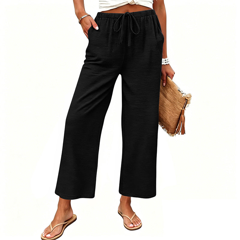 🔥New Arrivals & Special Offers-Women's Casual Wide-Leg Drawstring Pants