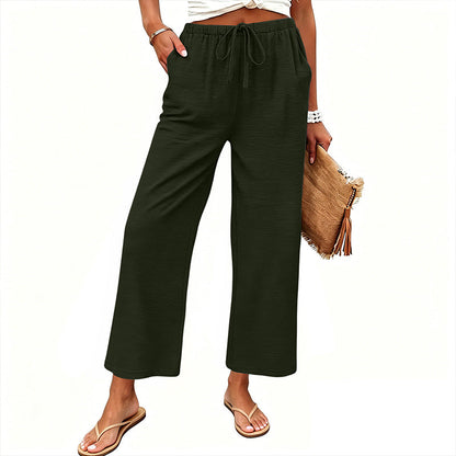 🔥New Arrivals & Special Offers-Women's Casual Wide-Leg Drawstring Pants