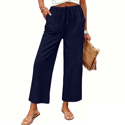 🔥New Arrivals & Special Offers-Women's Casual Wide-Leg Drawstring Pants