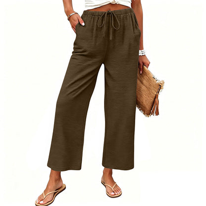 🔥New Arrivals & Special Offers-Women's Casual Wide-Leg Drawstring Pants