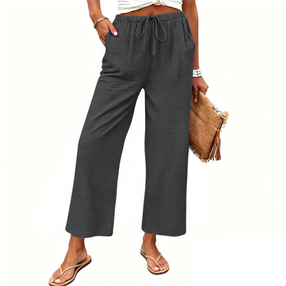 🔥New Arrivals & Special Offers-Women's Casual Wide-Leg Drawstring Pants