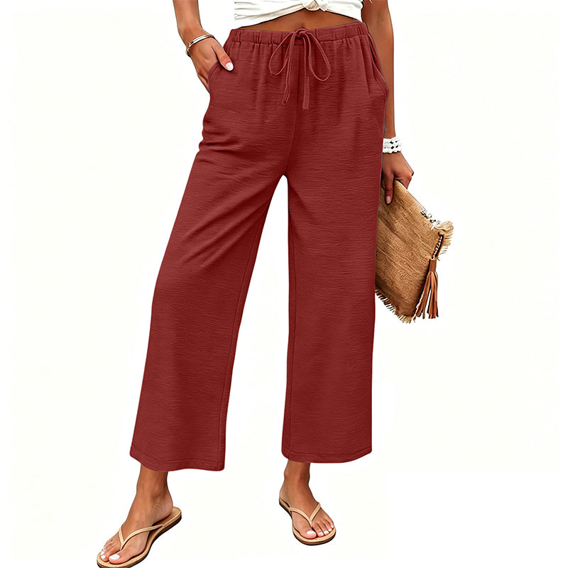 🔥New Arrivals & Special Offers-Women's Casual Wide-Leg Drawstring Pants