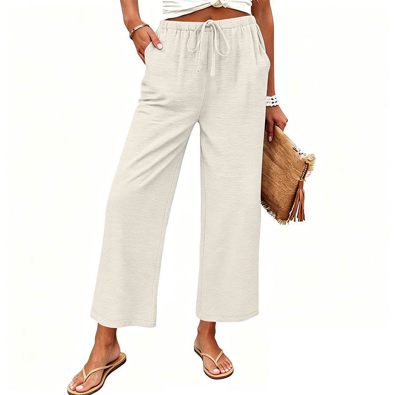 🔥New Arrivals & Special Offers-Women's Casual Wide-Leg Drawstring Pants