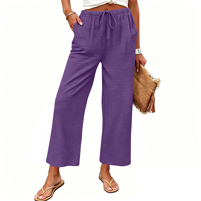 🔥New Arrivals & Special Offers-Women's Casual Wide-Leg Drawstring Pants