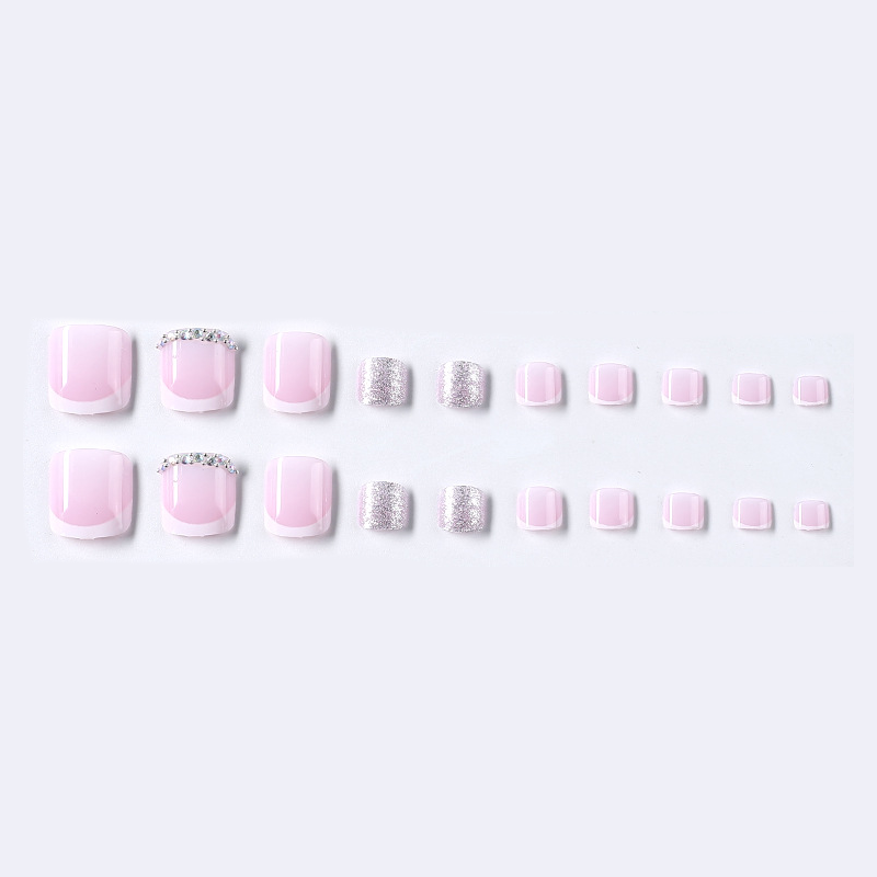 ⌛Limited-Time Offer-Elegant Pink French Press on Toenails