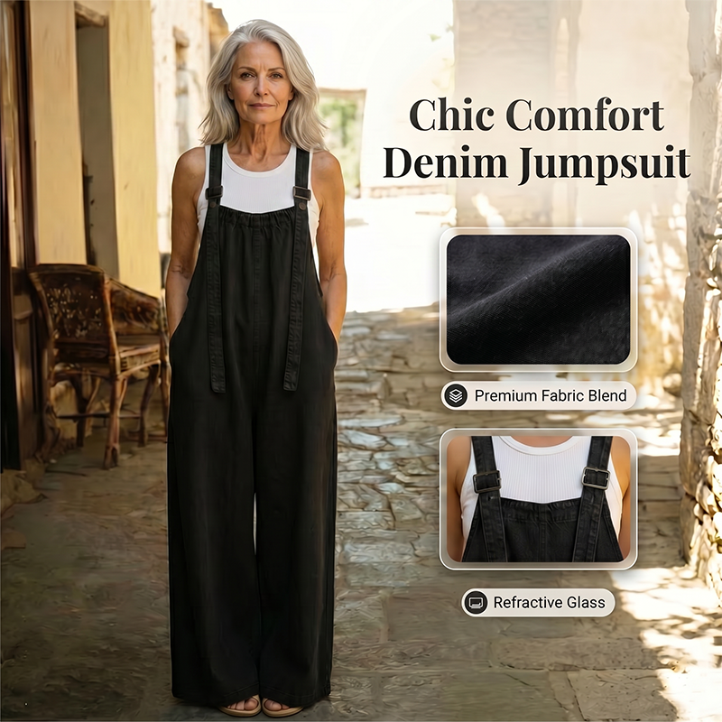 🔥New Arrivals & Special Offers-Women's Casual Loose Fit Denim Style Overalls