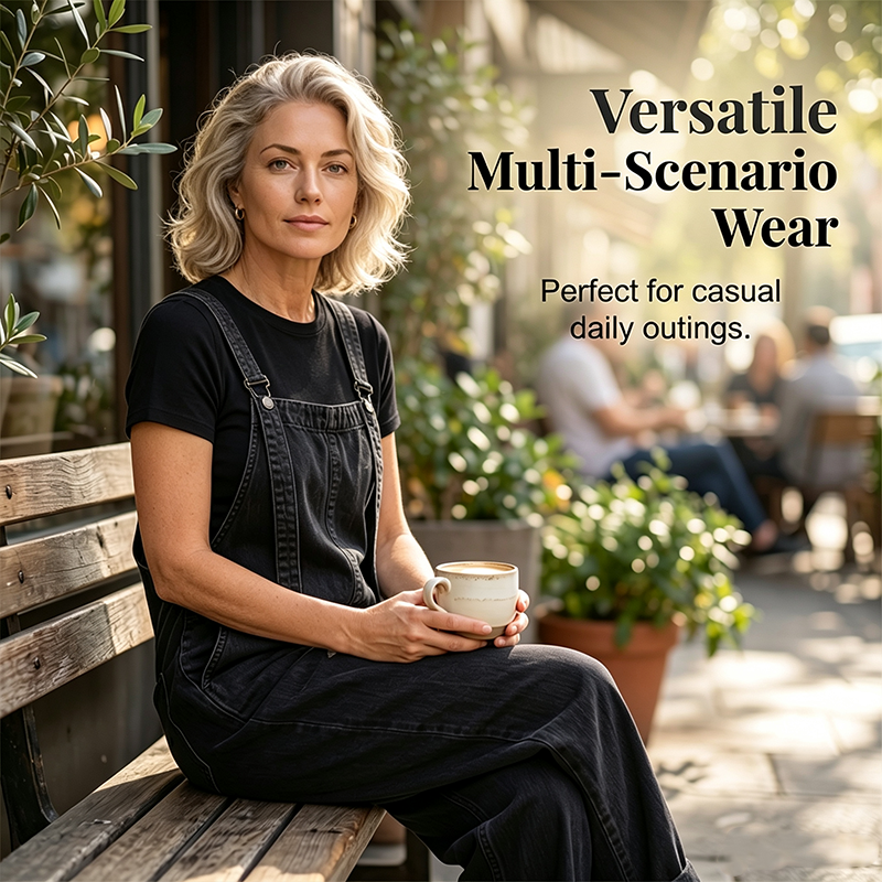 🔥New Arrivals & Special Offers-Women's Casual Loose Fit Denim Style Overalls