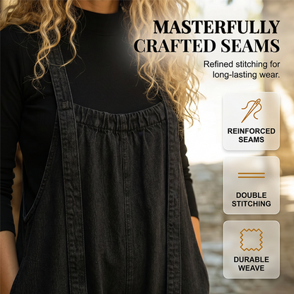 🔥New Arrivals & Special Offers-Women's Casual Loose Fit Denim Style Overalls