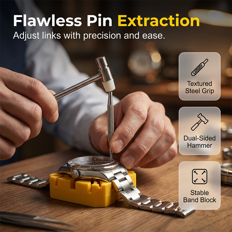 🔥⌚ Stop paying $50 for a simple strap swap. This 72-piece kit does it ALL – band changes, link adjustments, even back removal. No scratches. No fuss. 😎🔧