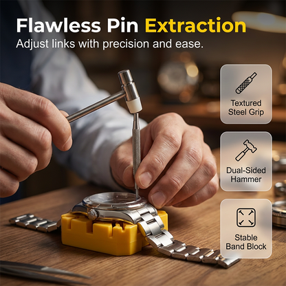 🔥⌚ Stop paying $50 for a simple strap swap. This 72-piece kit does it ALL – band changes, link adjustments, even back removal. No scratches. No fuss. 😎🔧