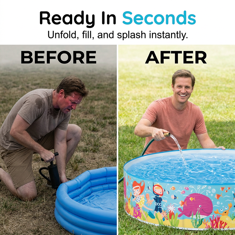 Foldable Kids Backyard Wading Pool