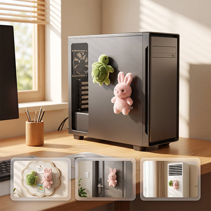 🧸 50% OFF NOW! 🧲 Lovely Plushie Fridge Magnet Doll – Premium Mink Velvet, Hidden Magnet, Perfect for Fridge, Laptop & Bags ✨