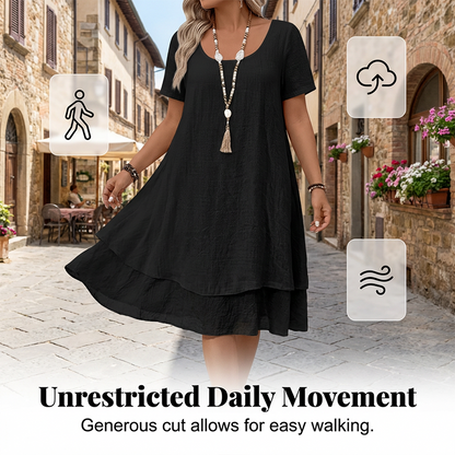 ⌛Limited-Time Offer-Women's Casual Loose Fit Short Sleeve Dress