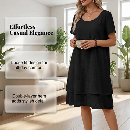 ⌛Limited-Time Offer-Women's Casual Loose Fit Short Sleeve Dress