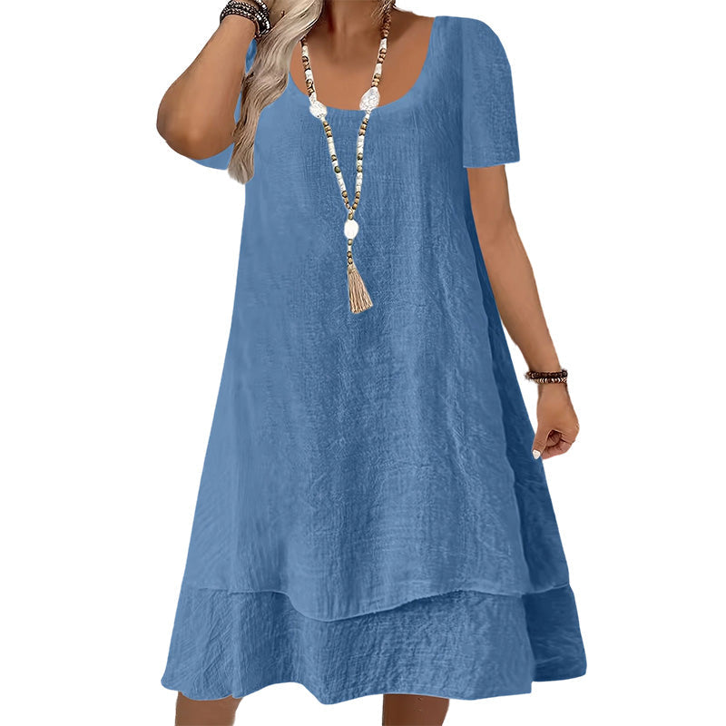 ⌛Limited-Time Offer-Women's Casual Loose Fit Short Sleeve Dress