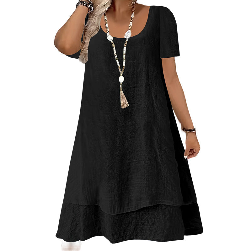 ⌛Limited-Time Offer-Women's Casual Loose Fit Short Sleeve Dress