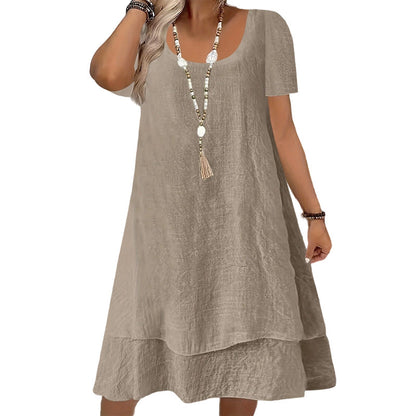 ⌛Limited-Time Offer-Women's Casual Loose Fit Short Sleeve Dress