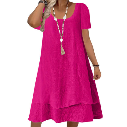 ⌛Limited-Time Offer-Women's Casual Loose Fit Short Sleeve Dress