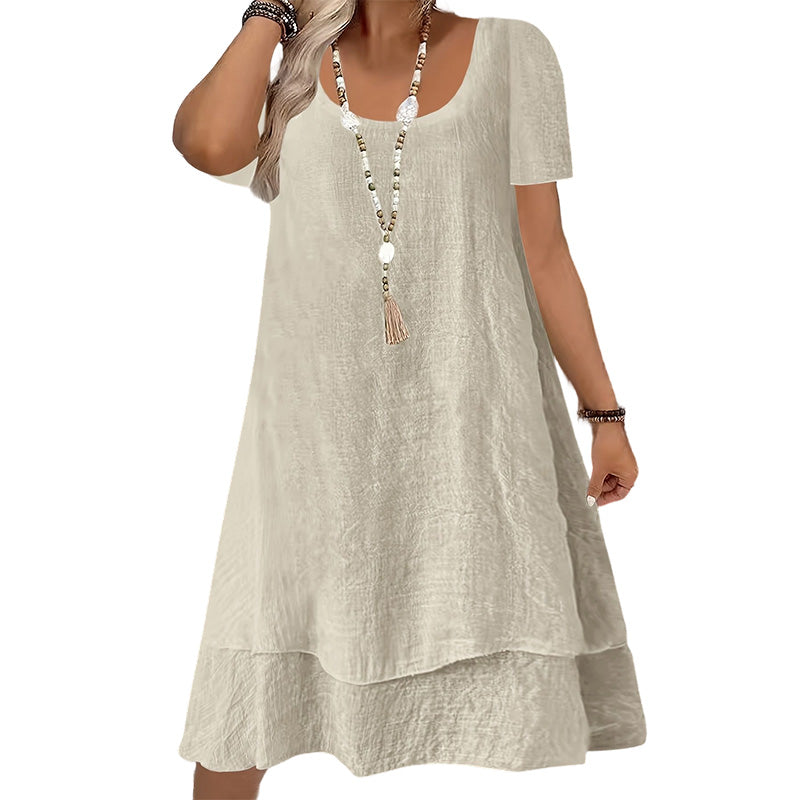 ⌛Limited-Time Offer-Women's Casual Loose Fit Short Sleeve Dress