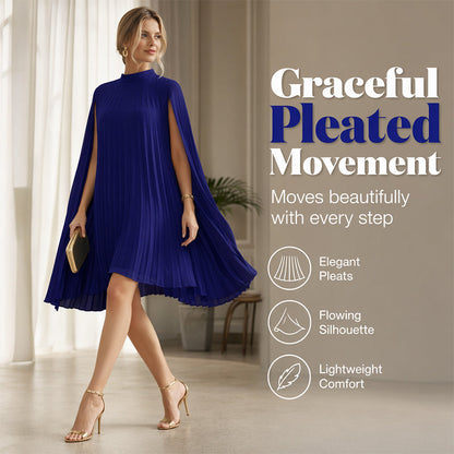 ⌛Limited-Time Offer-Women's Round-Neck Cape Sleeve Mini Dress