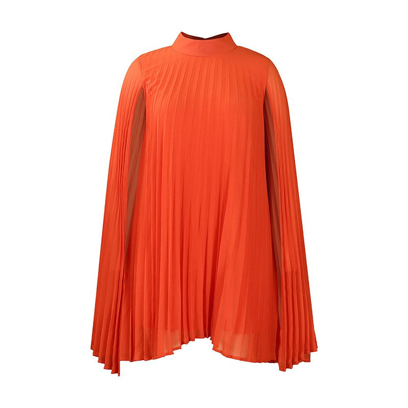 ⌛Limited-Time Offer-Women's Round-Neck Cape Sleeve Mini Dress